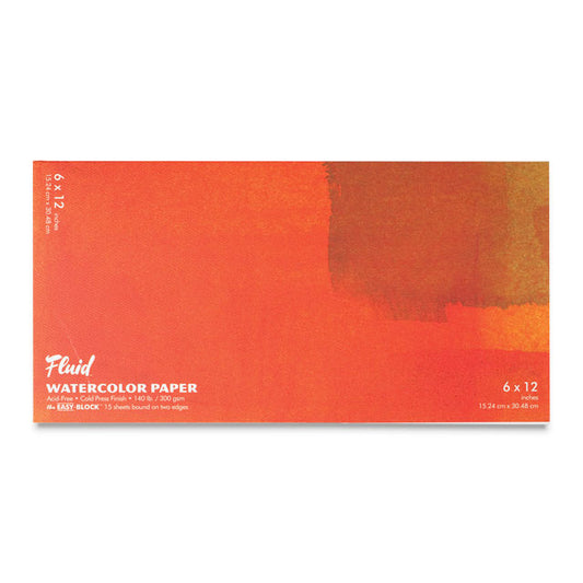 Fluid Watercolor Paper Easy-Block, 6" x 12"