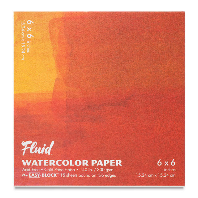 Fluid Watercolor Paper Easy-Block, 6" x 6"