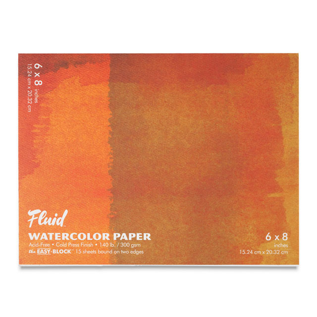 Fluid Watercolor Paper Easy-Block, 6" x 8"