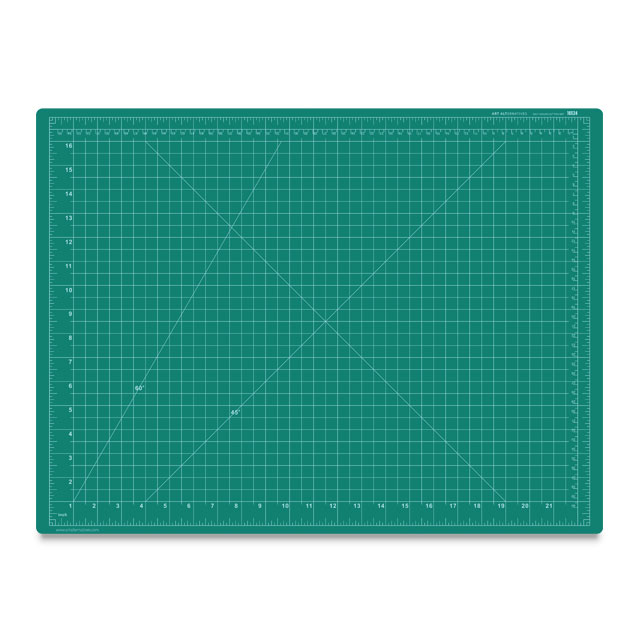 Cutting Mat, Green/Black, 18" x 24", Green Side