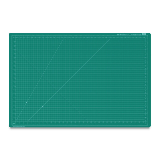 Cutting Mat, Green/Black, 24" x 36", Green Side