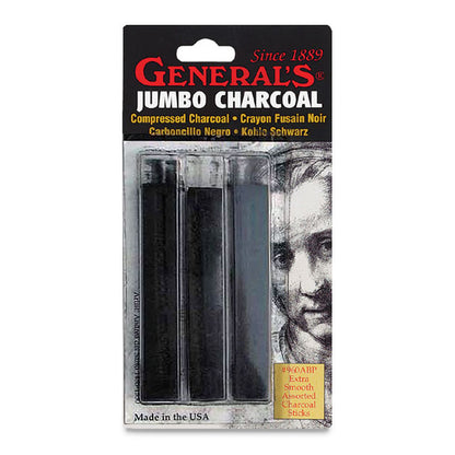 Jumbo Charcoal Sticks, Pkg of 3 