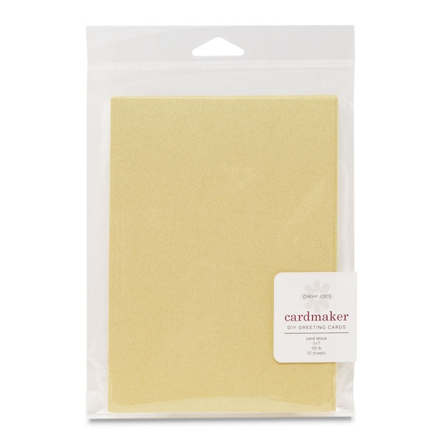 Cardstock, Shimmer Gold, 5" x 7", 10 pack