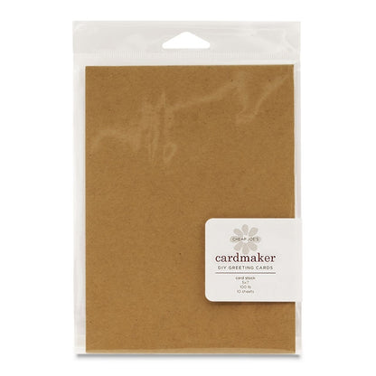 Cardstock, Kraft Brown, 5" x 7", 10 pack