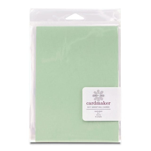 Cardstock, Mint, 5" x 7", 10 pack