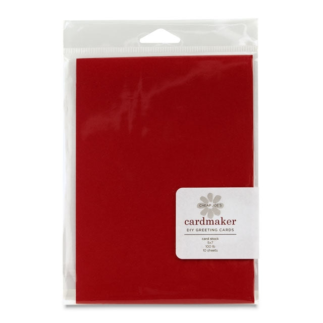 Cardstock, Red Hot, 5" x 7", 10 pack