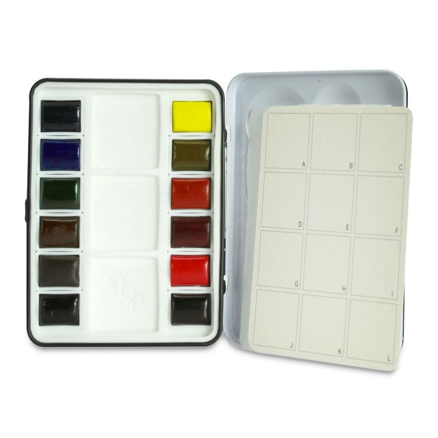 QoR Watercolors Mini Half-Pan Set of 12