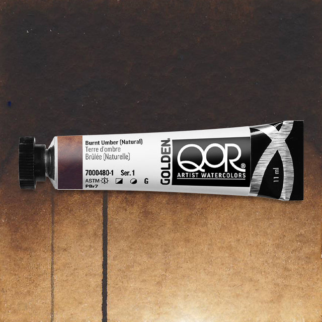 QoR Watercolor - Burnt Umber (Natural), 11 ml