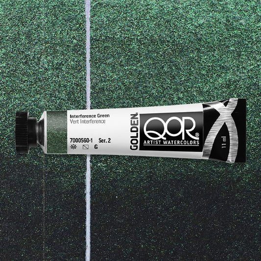 QoR Watercolor - Interference Green, 11 ml