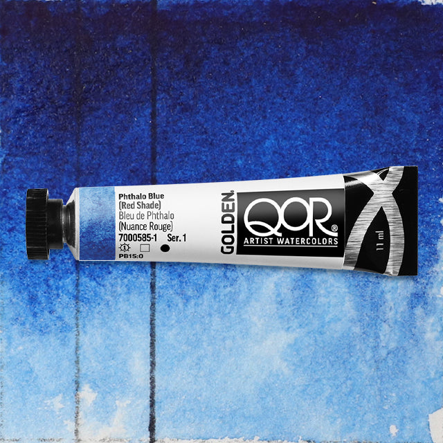 QoR Watercolor - Phthalo Blue (Red Shade), 11 ml