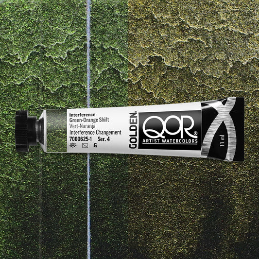 QoR Watercolor - Interference Green-Orange Shift, 11 ml