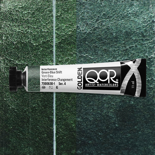 QoR Watercolor - Interference Green-Blue Shift, 11 ml