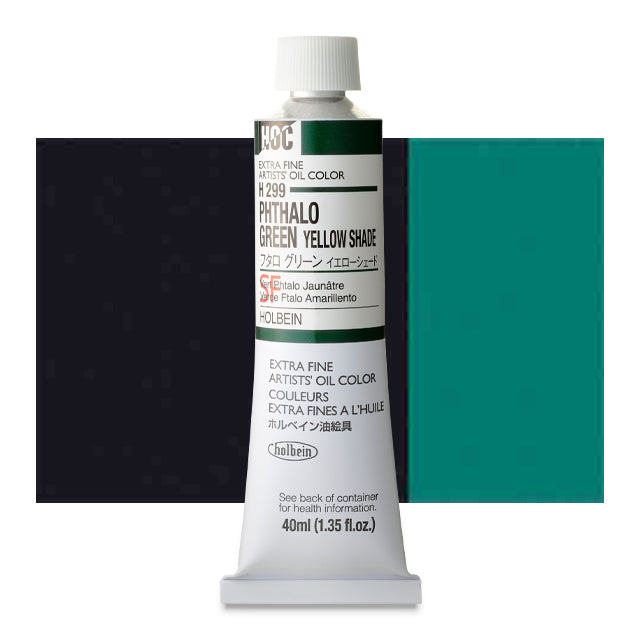 Artists' Oil Color - Phthalo Green (Yellow Shade), 40 ml