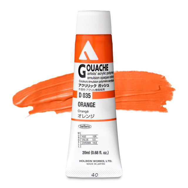 Holbein Acryla Gouache, Orange, 20 ml.