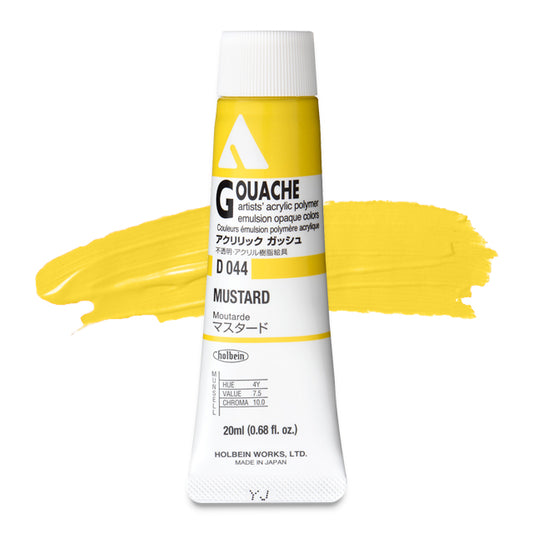 Holbein Acryla Gouache, Mustard, 20 ml.