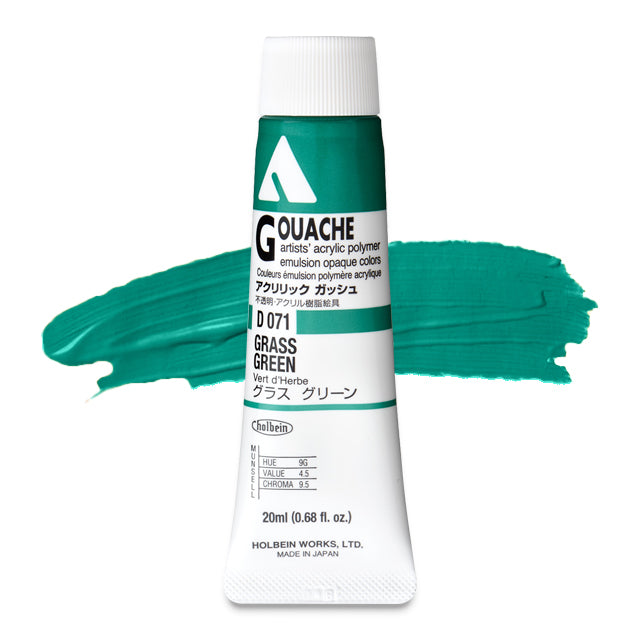 Holbein Acryla Gouache, Grass Green, 20 ml.