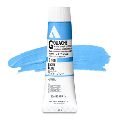 Holbein Acryla Gouache, Light Blue, 20 ml.