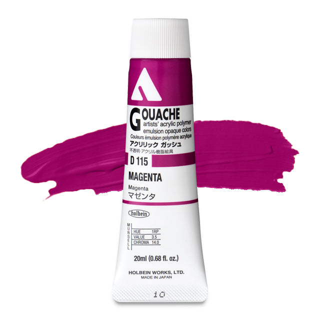 Holbein Acryla Gouache, Magenta, 20 ml.