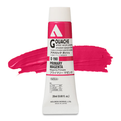 Holbein Acryla Gouache, Primary Magenta, 20 ml.