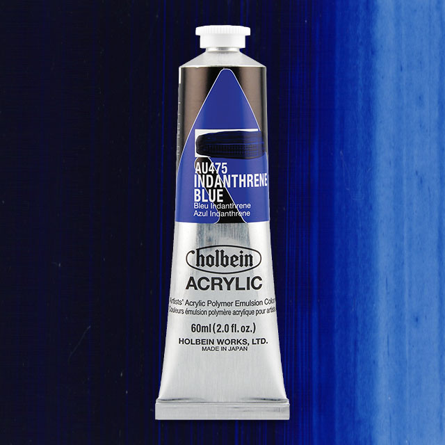 Holbein Heavy Body Artist Acrylic - Indanthrene Blue, 60 ml – Cheap Joe ...