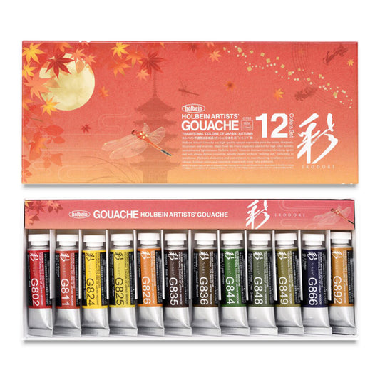 Holbein Irodori Artist Gouache - Autumn Set, 15 ml