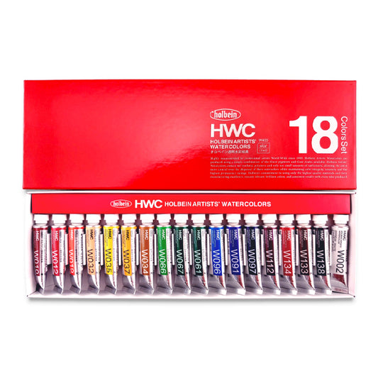 Holbein Artists' Watercolor - Set of 18, 5 ml