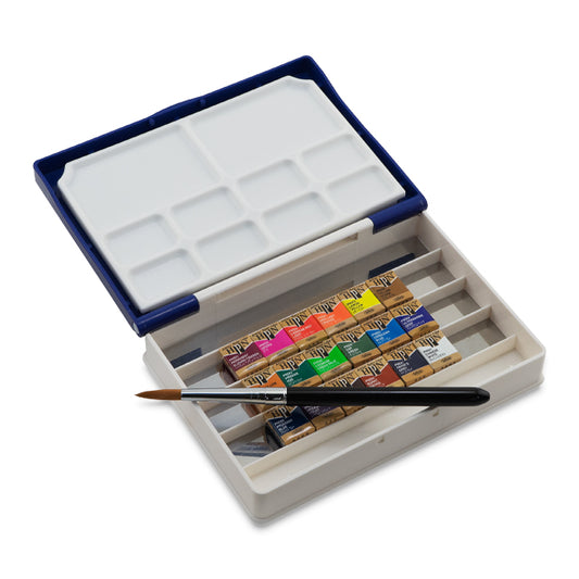 Palm Box Half Pan Travel Set, 18 Colors