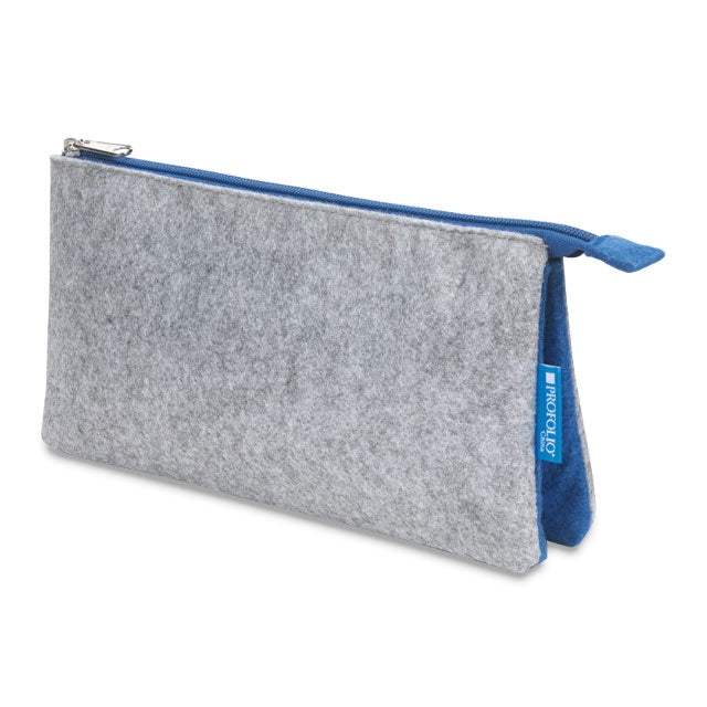 Midtown Pouch, Gray & Blue