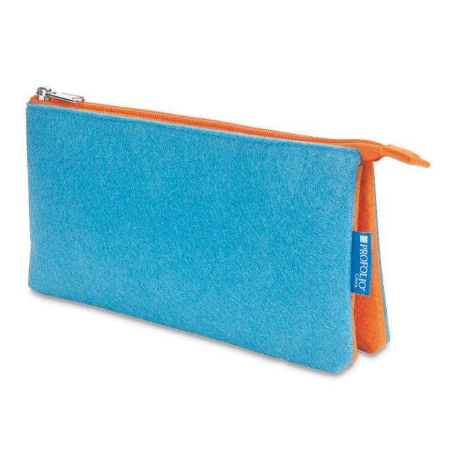 Midtown Pouch, Ocean & Orange