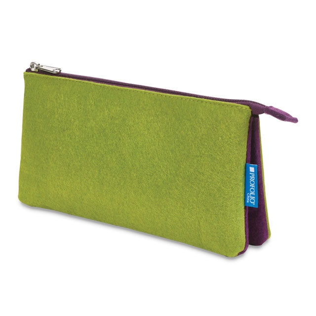 Midtown Pouch, Green & Purple