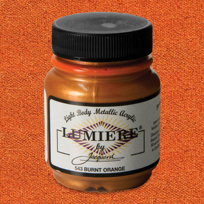 Jacquard Lumiere Acrylic - Burnt Orange, 2.25 oz.