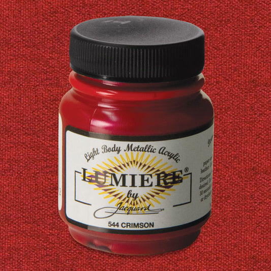 Jacquard Lumiere Acrylic - Crimson, 2.25 oz.