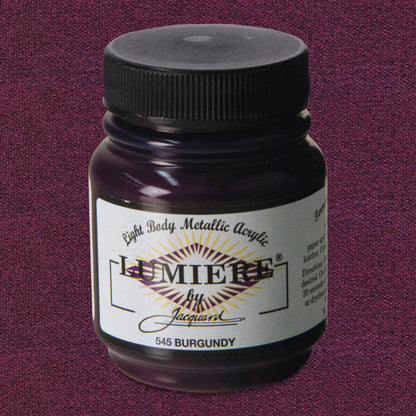 Jacquard Lumiere Acrylic - Burgundy, 2.25 oz.