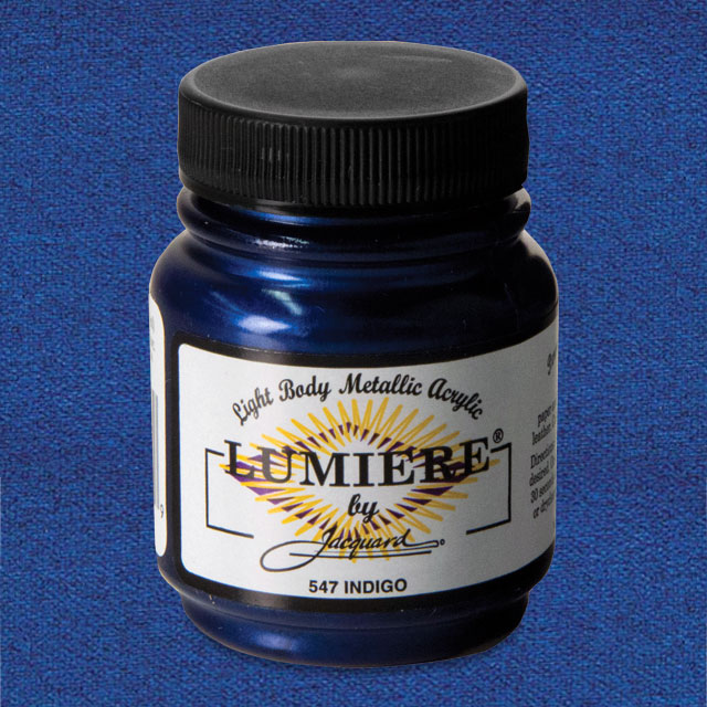 Jacquard Lumiere Acrylic - Indigo, 2.25 oz.