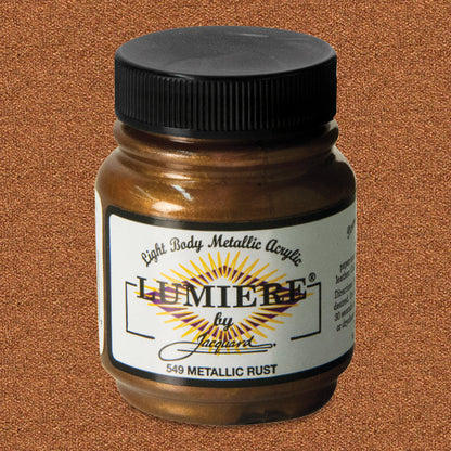 Jacquard Lumiere Acrylic - Metallic Rust, 2.25 oz.