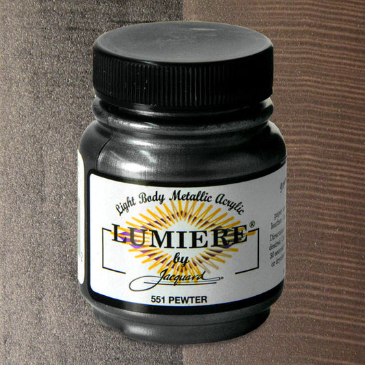 Jacquard Lumiere Acrylic - Pewter, 2.25 oz.