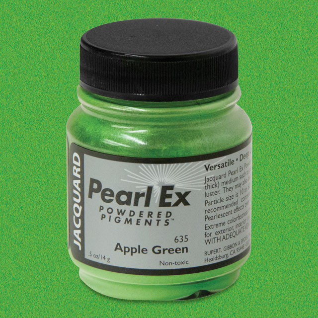 Pearl Ex Powdered Pigment, Apple Green, .75 oz.