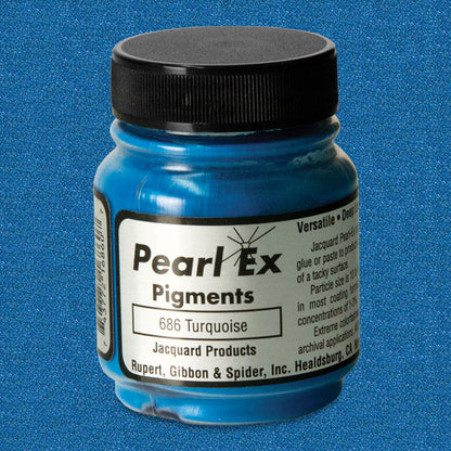 Pearl Ex Powdered Pigment, Turquoise, .75 oz.