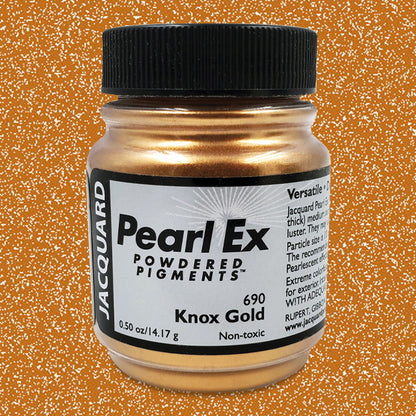 Pearl Ex Powdered Pigment, Knox Gold Color Swatch