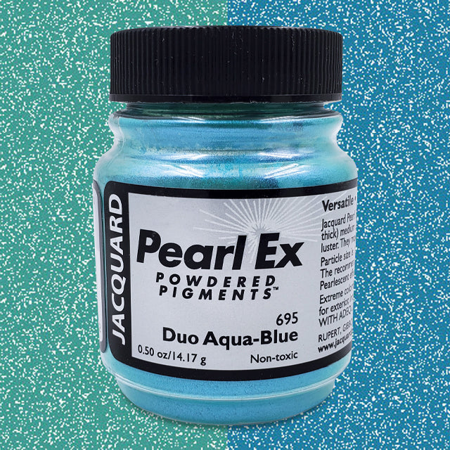 Pearl Ex Powdered Pigment, Duo Aqua-Blue Color Swatch