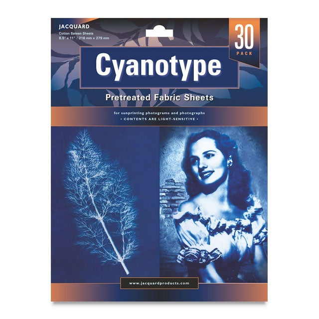 Cyanotype Pretreated Fabric Sheets, Pack of 30