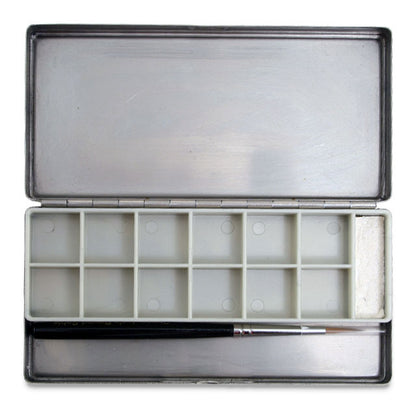 Travel Painter Palette with Brush, Open