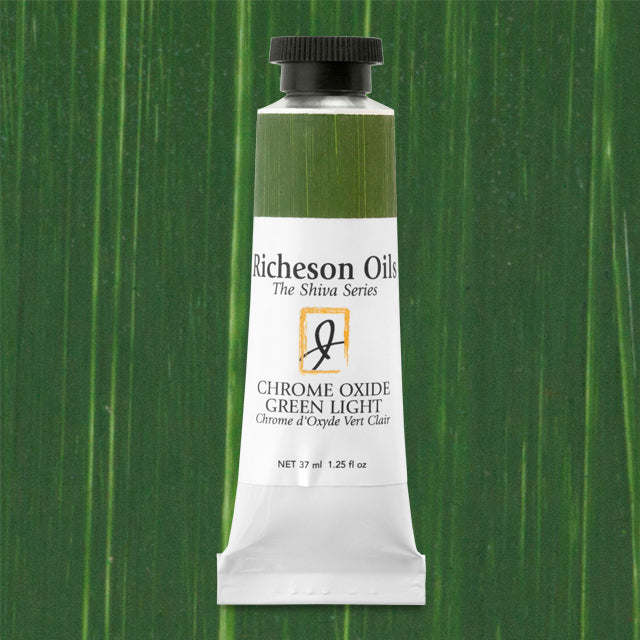 Richeson Shiva Oils - Chromium Oxide Green Light, 37 ml