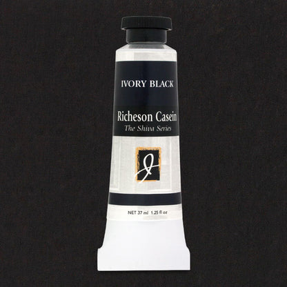 Shiva Casein Colors - Ivory Black, 37 ml