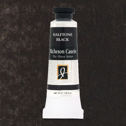 Shiva Casein Colors - Halftone Black, 37 ml