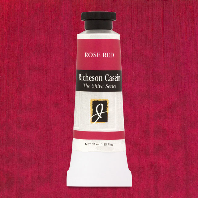 Shiva Casein Colors - Rose Red, 37 ml