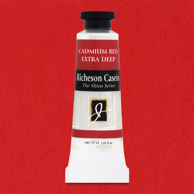 Shiva Casein Colors - Cadmium Red Deep, 37 ml