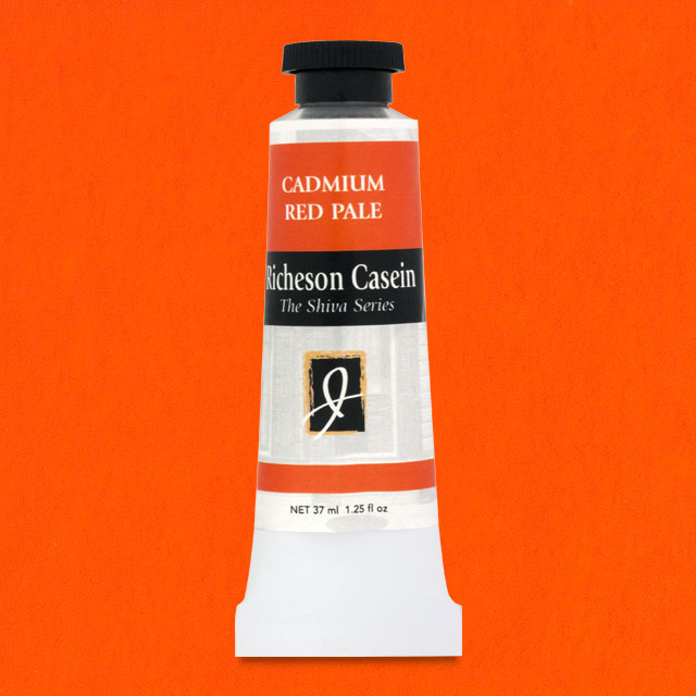 Shiva Casein Colors - Cadmium Red Pale, 37 ml