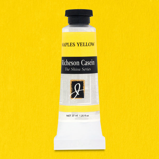 Shiva Casein Colors - Naples Yellow Hue, 37 ml