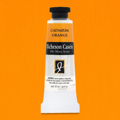 Shiva Casein Colors - Cadmium Orange, 37 ml